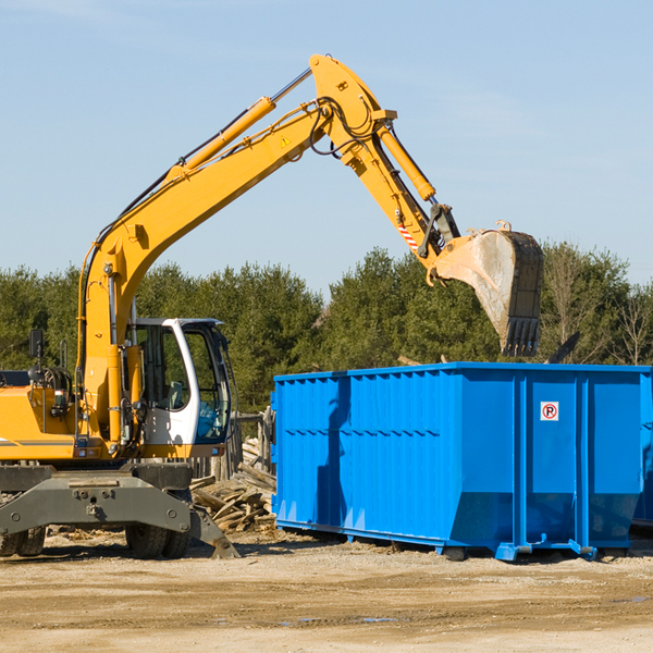 are there any restrictions on where a residential dumpster can be placed in Cementon